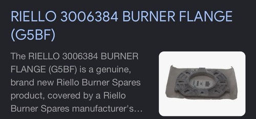 Riello 3006384 burner flange - 3006384,